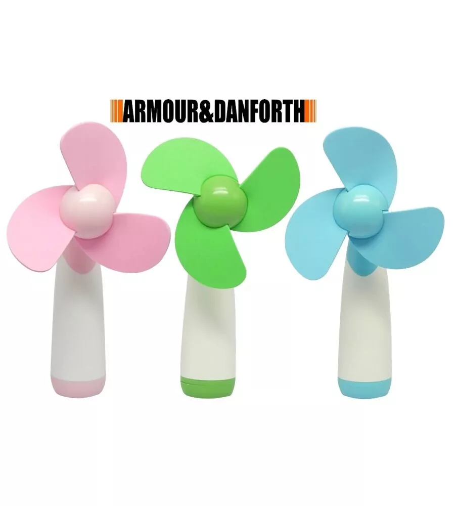 Mini ventilatore a batteria leggero e trasportabile.